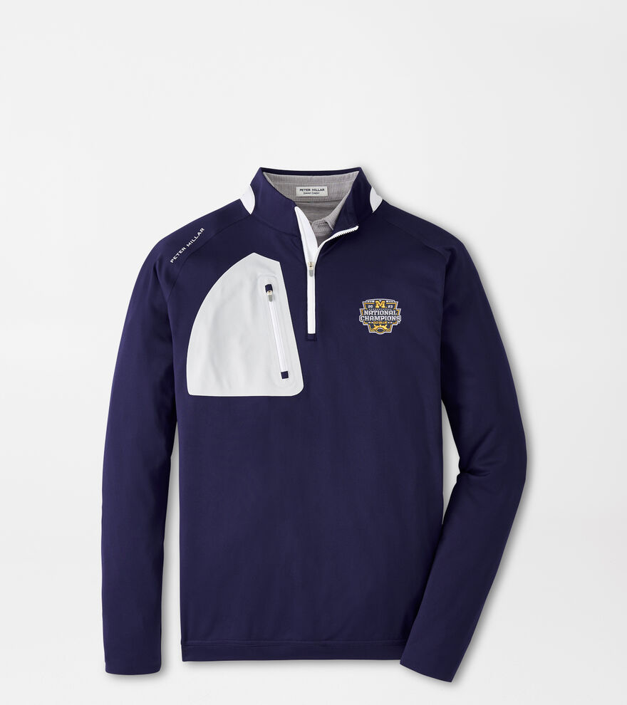 Michigan National Champion Verge Performance Quarter-Zip image number 1