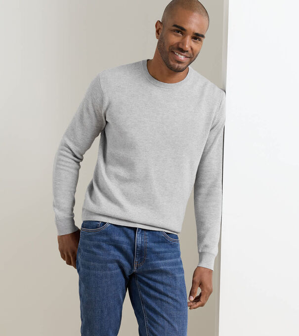 Coolspun Lite Textured Crewneck Sweater - Alternate Image 1