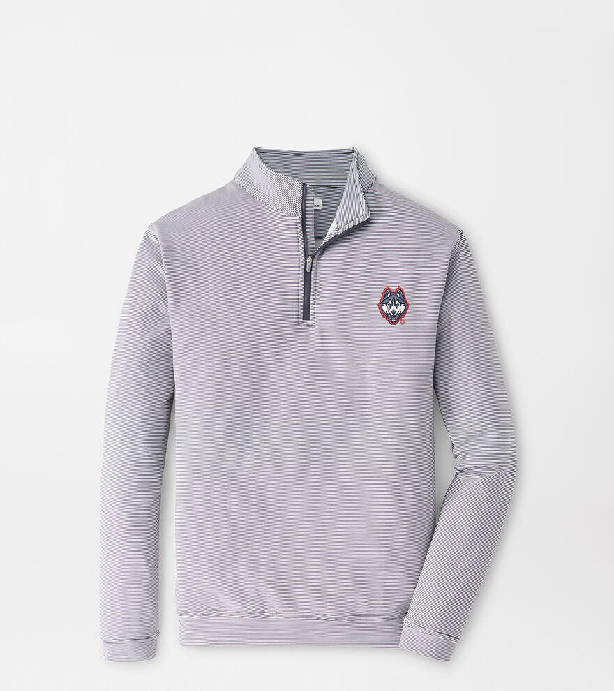 UConn Huskies Perth Sugar Stripe Performance Quarter-Zip image number 1