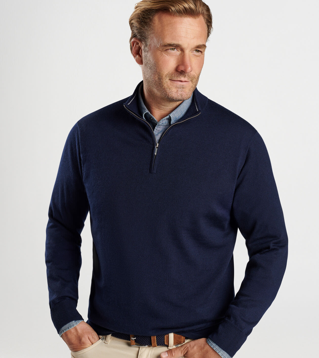 Autumn Crest Quarter Zip Men s Pullovers Peter Millar