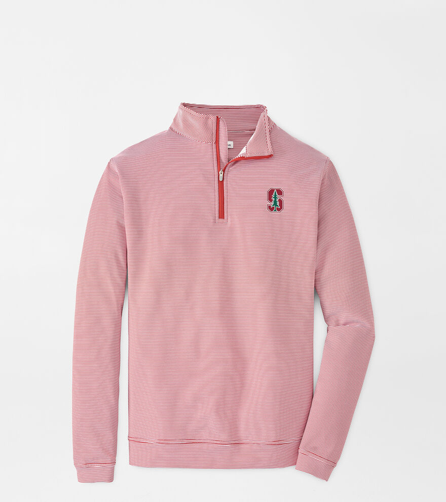 Stanford Perth Sugar Stripe Performance Quarter-Zip image number 1