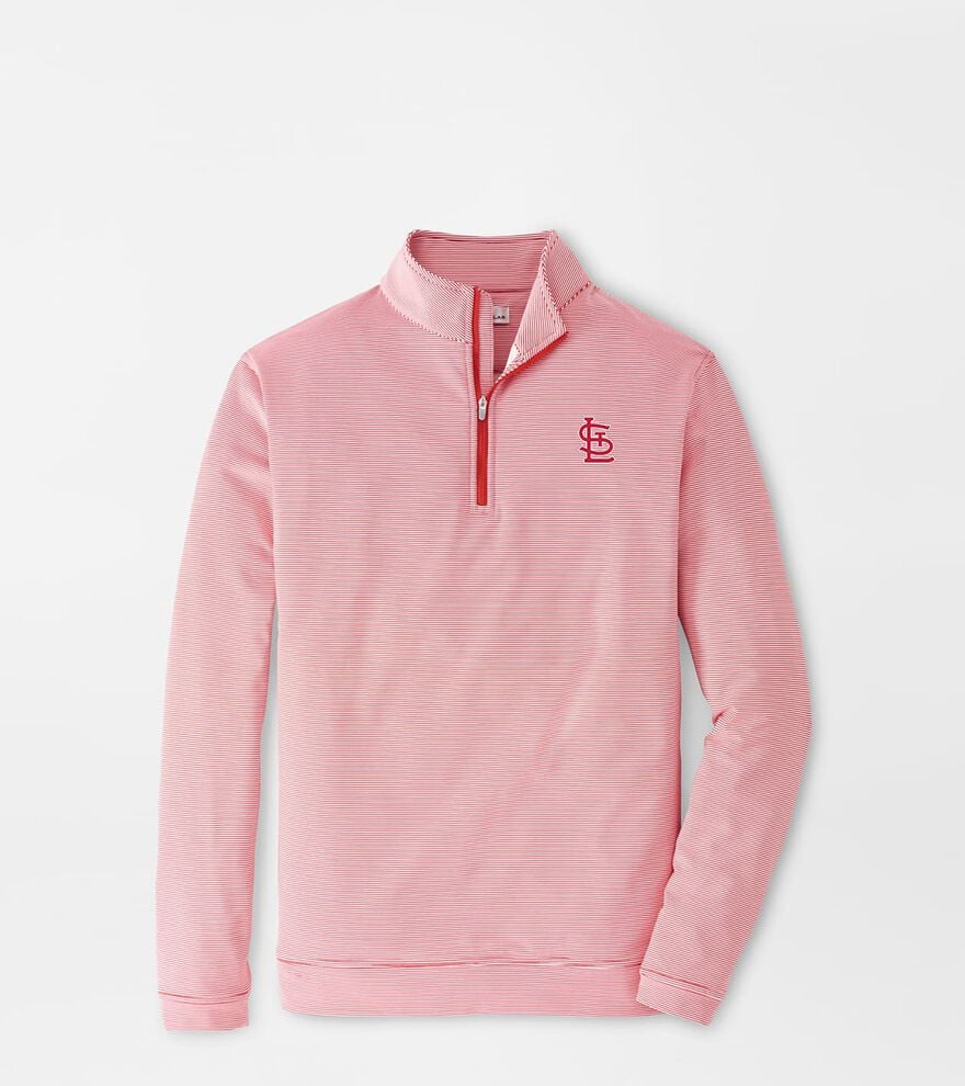 St. Louis Cardinals Sugar Stripe Performance Quarter-Zip image number 1