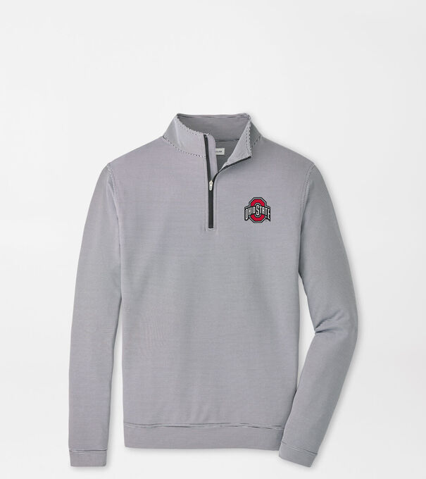 The Ohio State Perth Sugar Stripe Performance Quarter-Zip