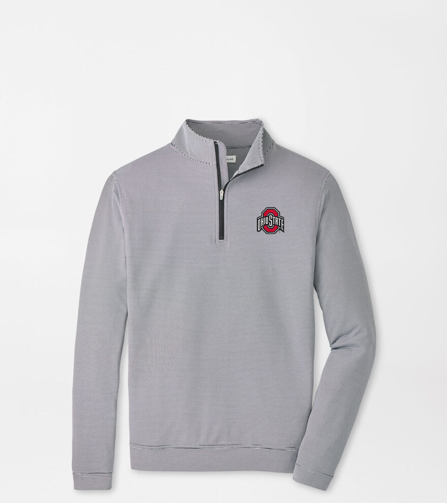The Ohio State Perth Sugar Stripe Performance Quarter-Zip image number 1