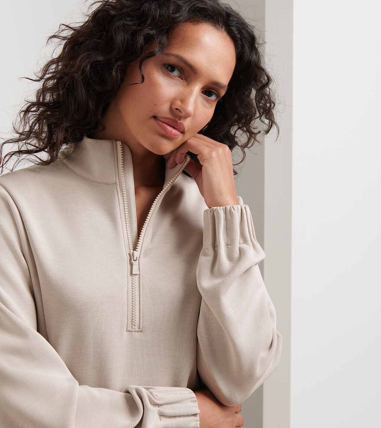 Flora Knit Mélange Half-Zip Pullover | Women's Tops | Peter
