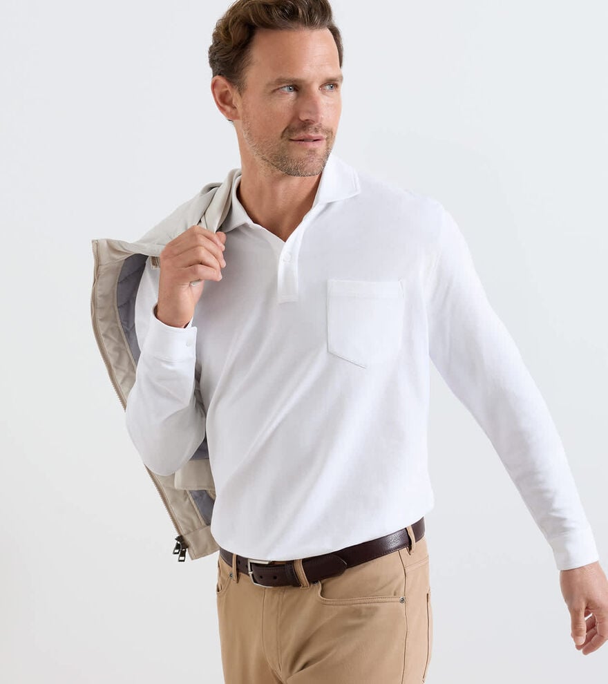 Everyday Piqu&eacute; Long Sleeve Polo image number 2