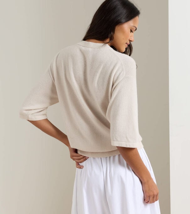 Summer Cashmere Short Sleeve Sweater - Alternate Image 1