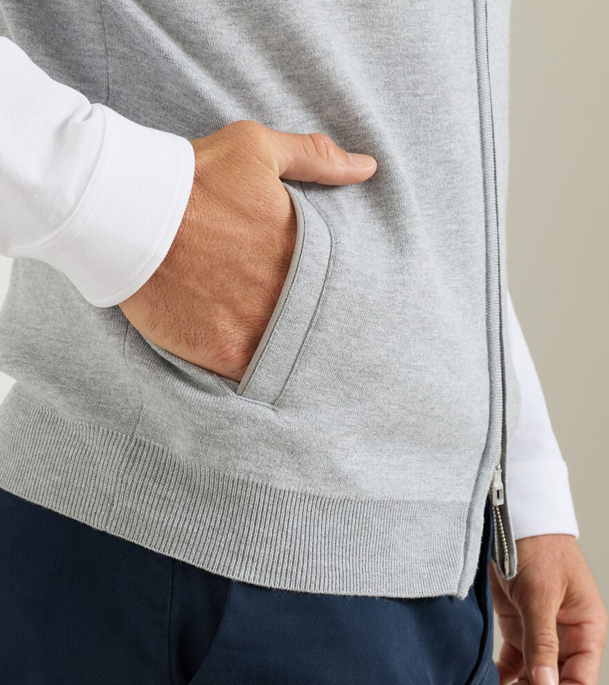 Coolspun Lite Full-Zip Sweater Vest image number 4