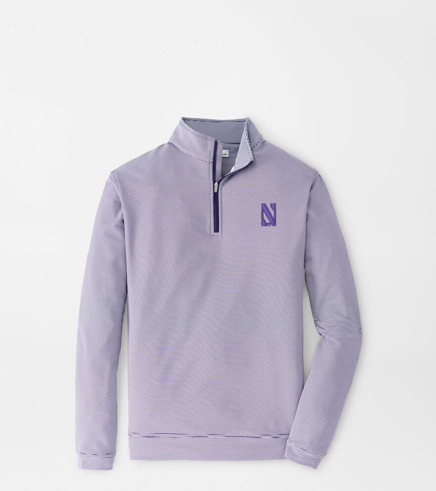Northwestern Perth MiniStripe Performance Pullover Men's Collegiate