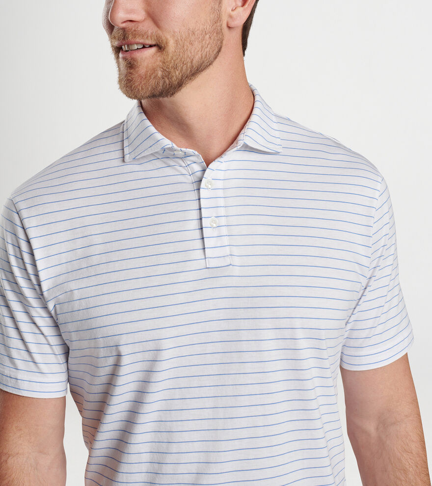 Crown Comfort Cotton Polo Harp Stripe image number 4