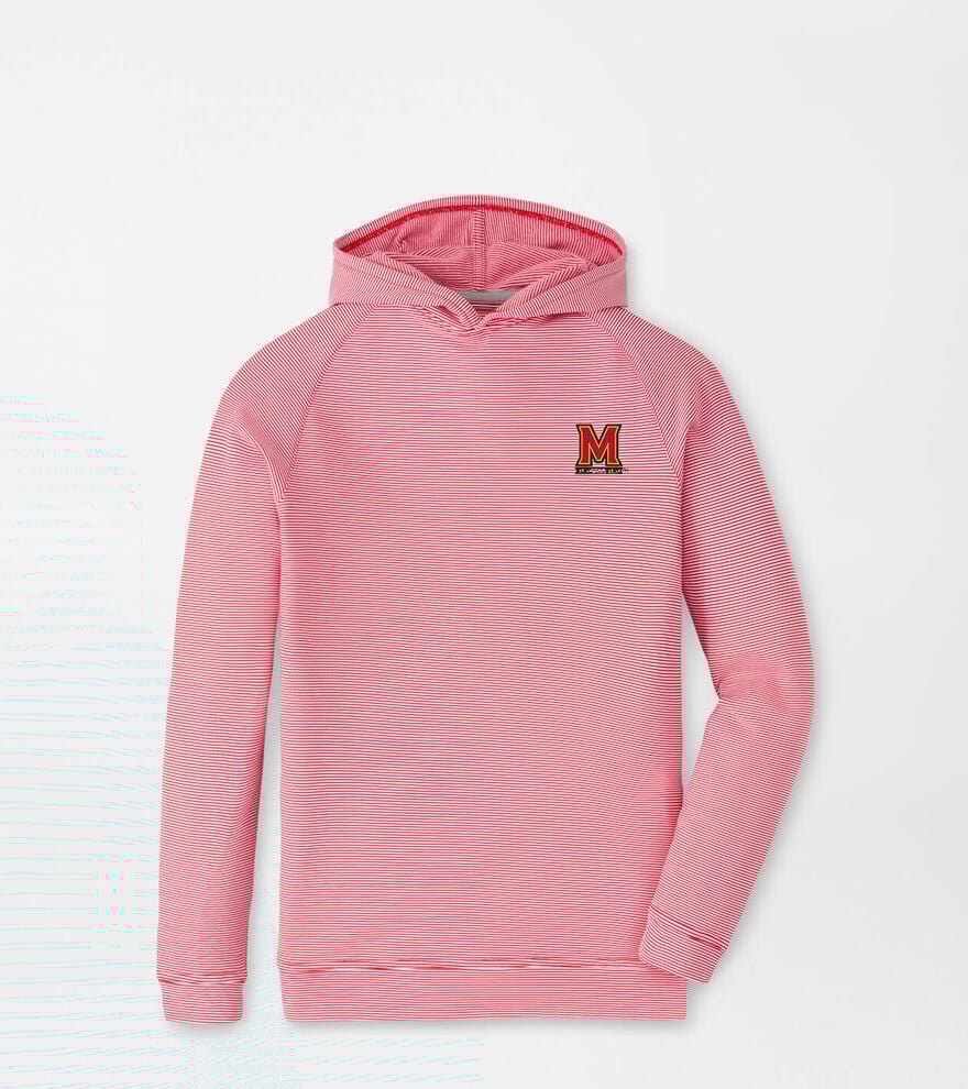 Maryland Pine Youth Sugar Stripe Performance Hoodie image number 1