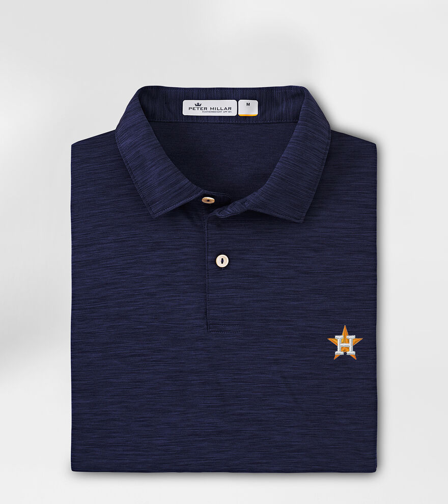 Houston Astros Featherweight Melange Polo image number 1