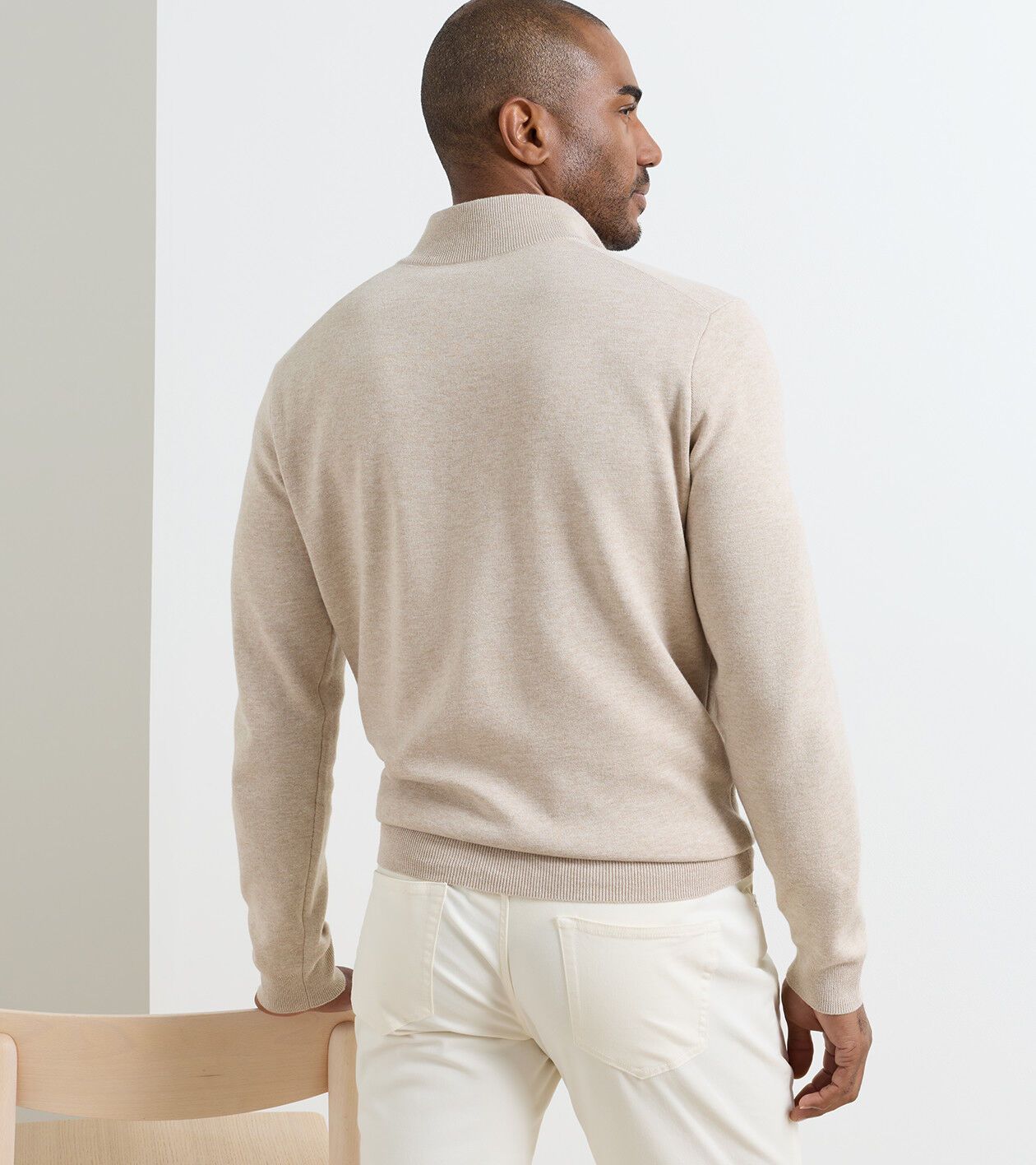 Coolspun Lite Cotton Quarter-Zip Sweater | Men's Sweaters | Peter