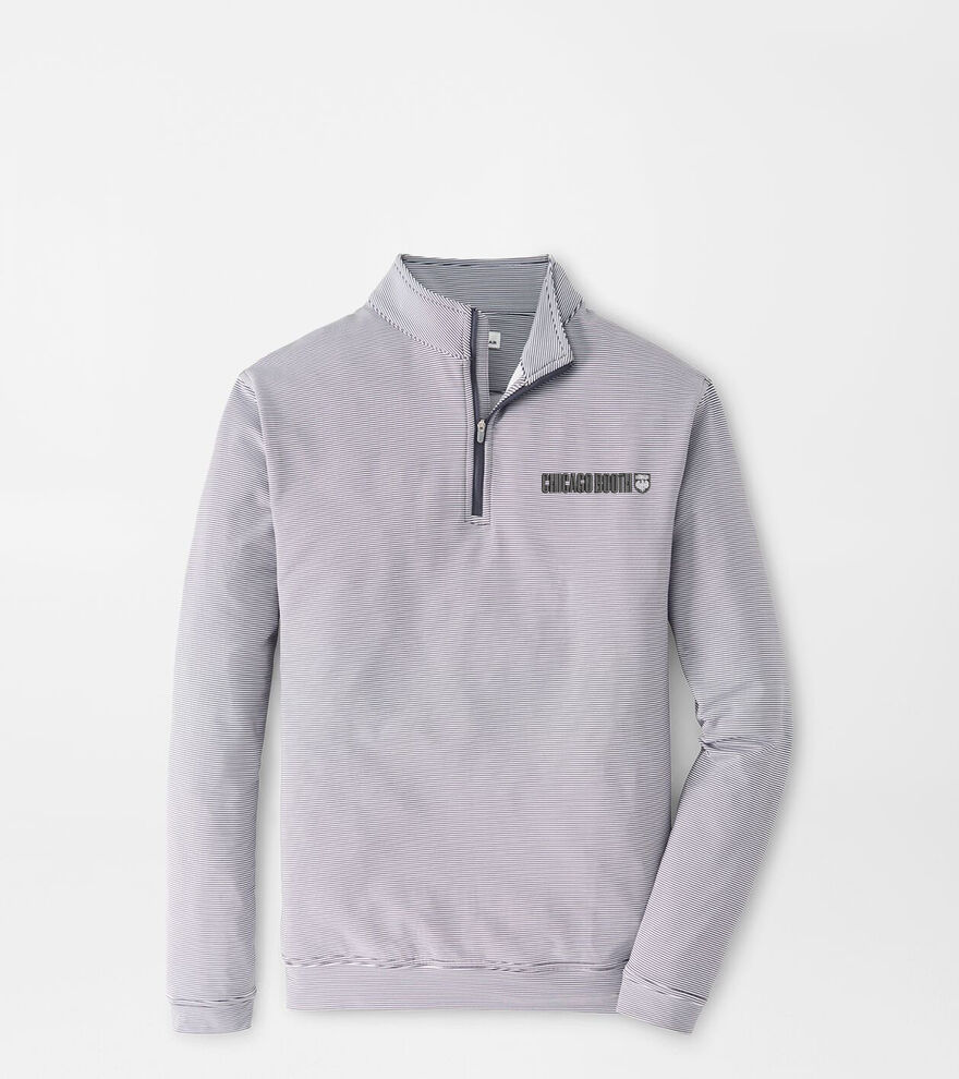 University of Chicago Booth Perth Mini-Stripe Performance Pullover image number 2