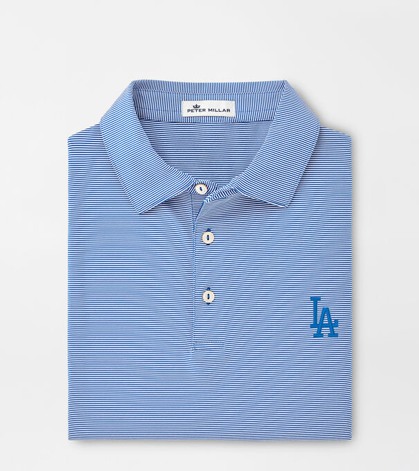 Los Angeles Dodgers Jubilee Stripe Performance Polo