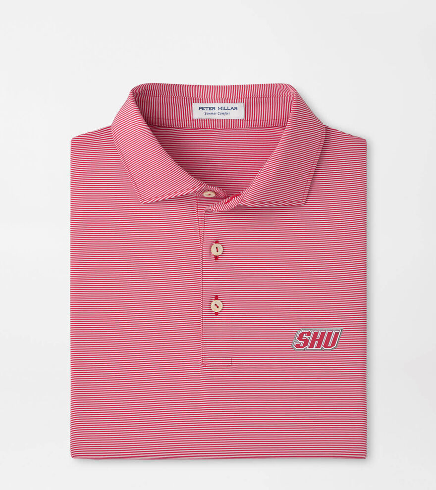 Sacred Heart University Jubilee Stripe Performance Polo