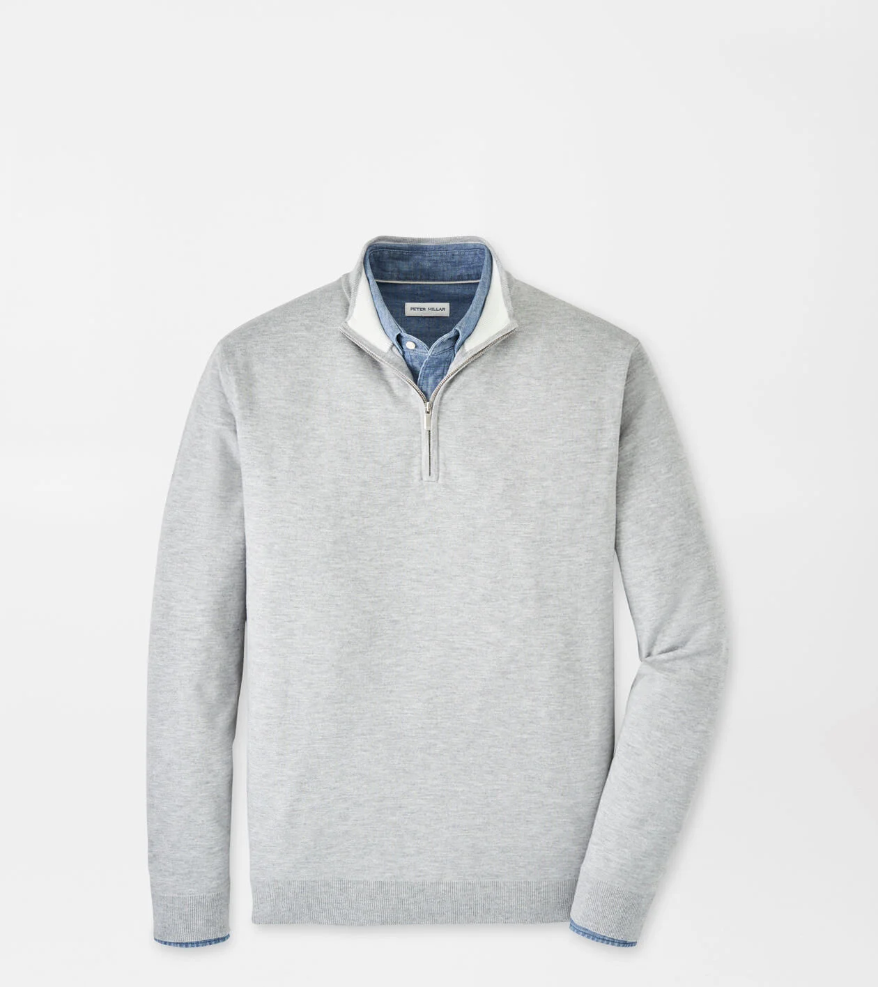 【激安通販 オンラインショップ】 Sweater Quarter-Zip Cotton Coolspun | Peter | Sweaters Men's ジャケット・アウター