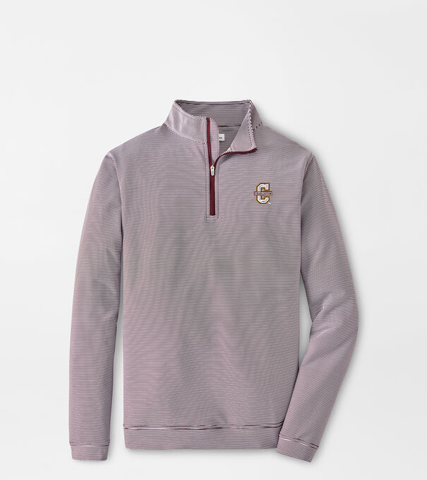 College of Charleston Perth Sugar Stripe Performance Quarter-Zip