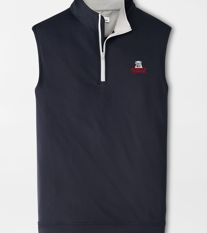 Georgia Vault Stretch Loop Terry Quarter-Zip Vest image number 1