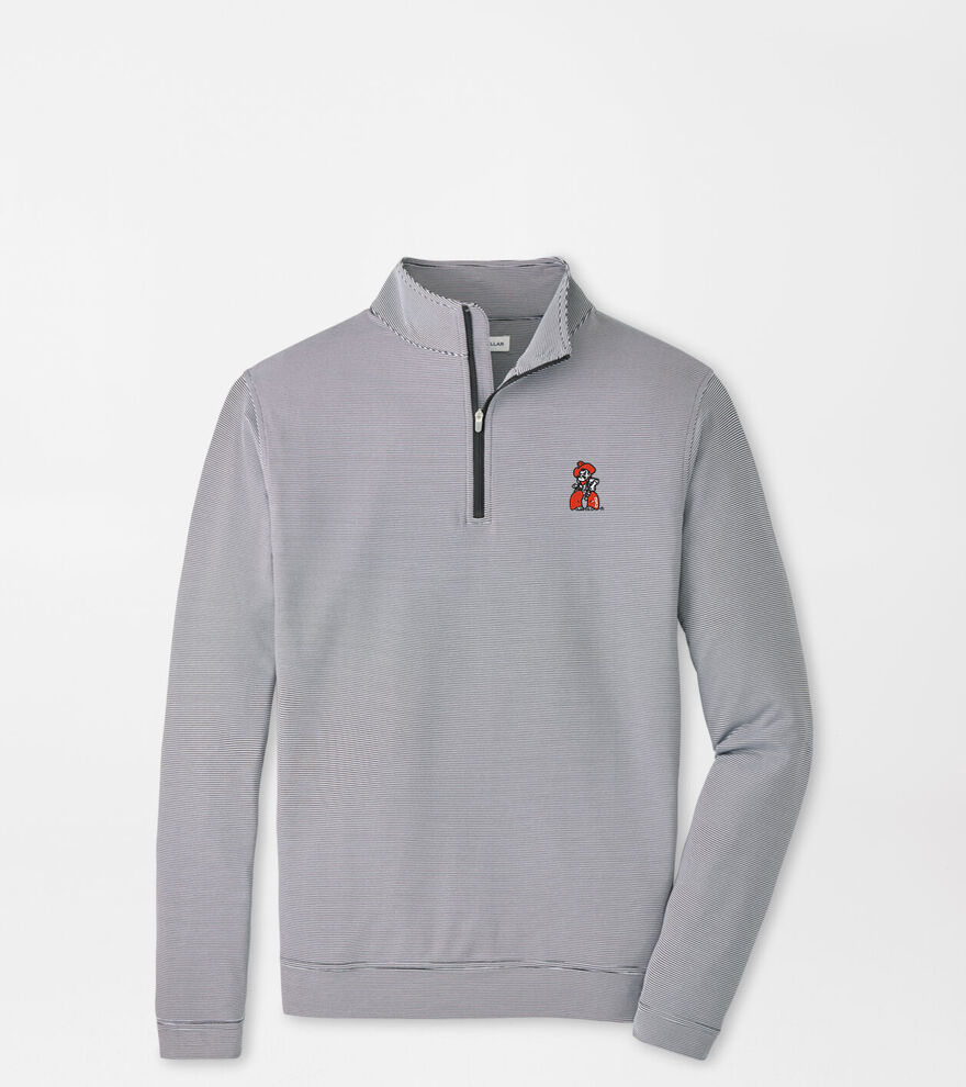 Oklahoma State Pistol Pete Perth Mini-Stripe Performance Pullover image number 1