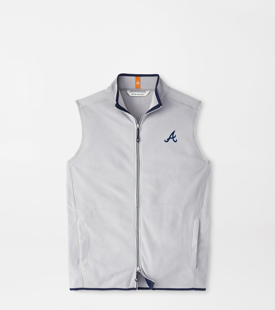 Atlanta Braves Thermal Flow Micro Fleece Vest image number 1