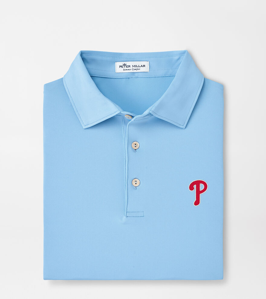 Philadelphia Phillies Solid Performance Jersey Polo image number 1