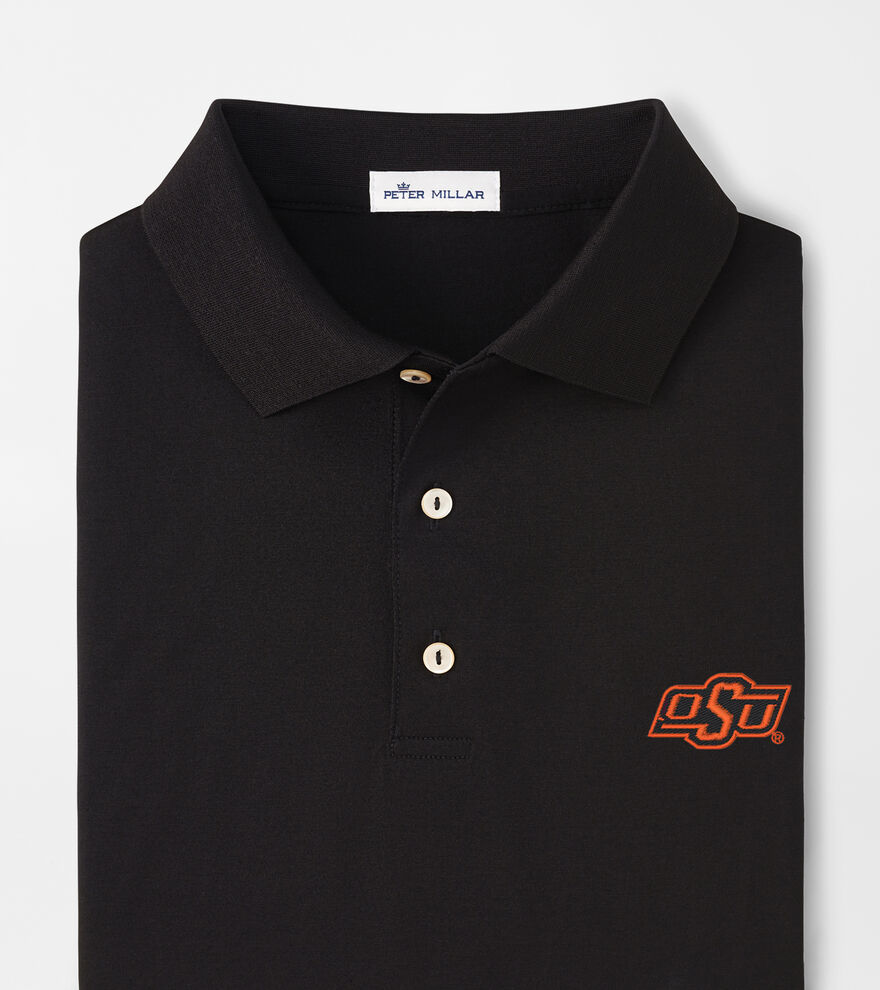 Oklahoma State Solid Cotton Polo