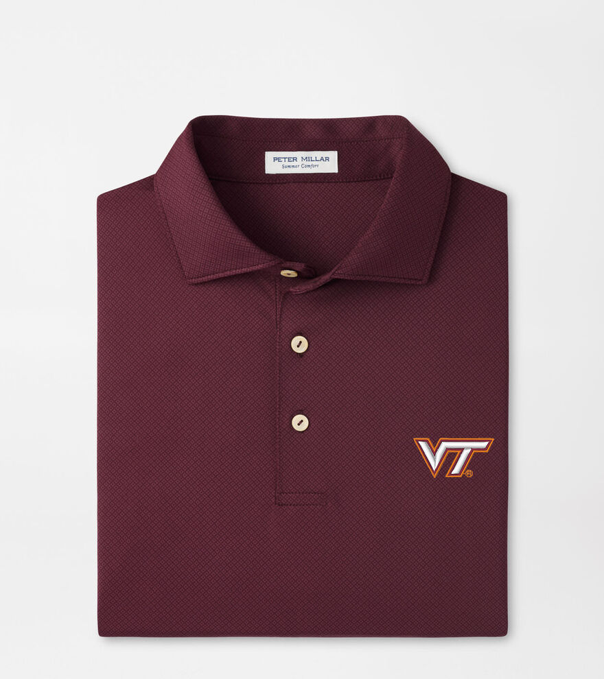 Virginia Tech Hugo Performance Jersey Polo image number 1