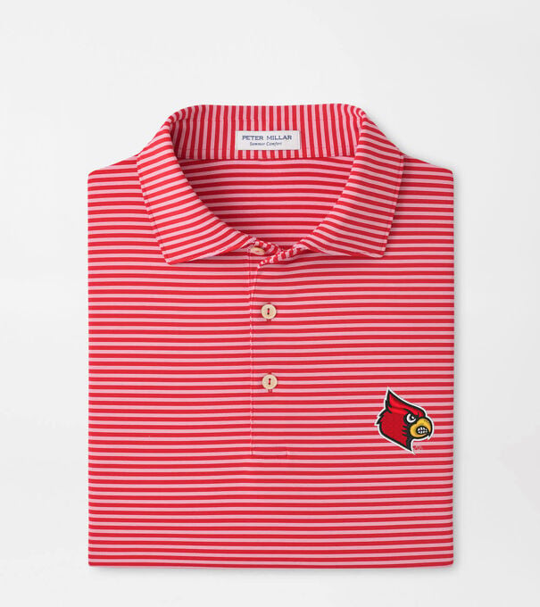 Louisville Tiebreaker Performance Jersey Stripe Polo