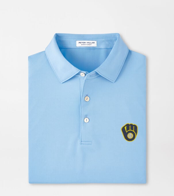 Milwaukee Brewers Solid Performance Jersey Polo