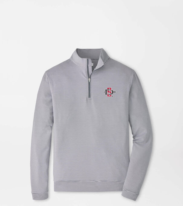 San Diego State Perth Sugar Stripe Performance Quarter-Zip