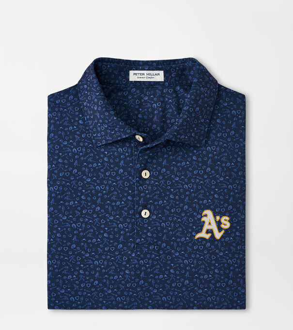 Oakland A's Batter Up Performance Jersey Polo