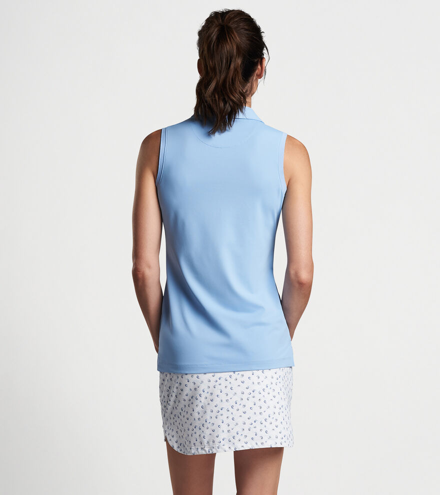 Sleeveless Banded Button Polo Women's Polo Shirts Peter Millar