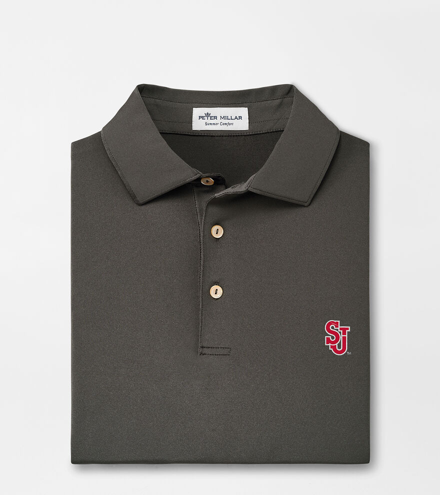 St. Johns University Solid Performance Jersey Polo (Sean Self Collar) image number 1