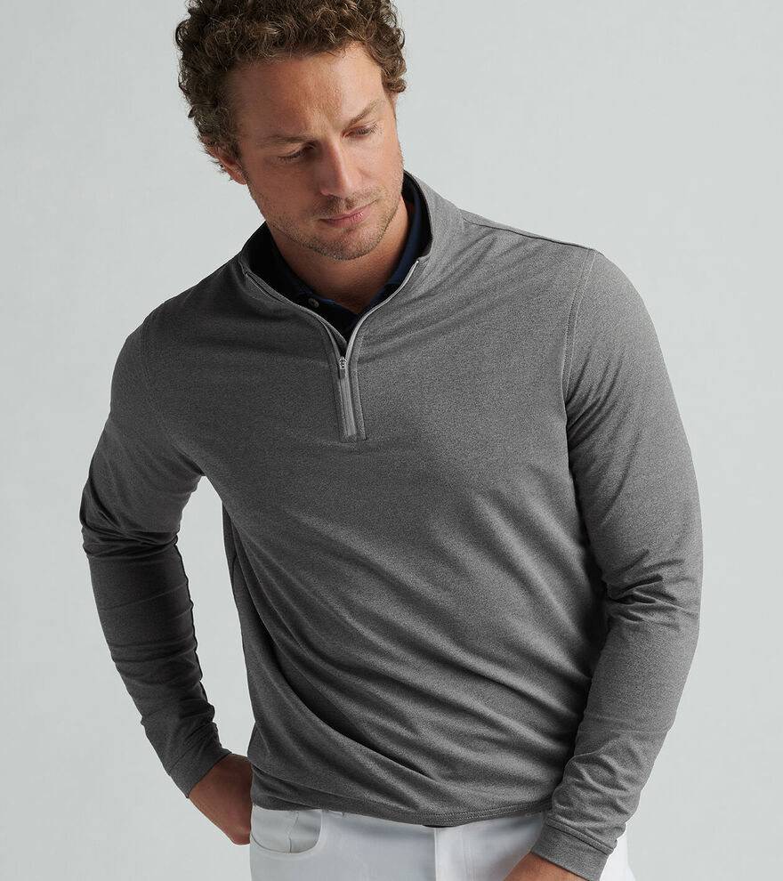 Perth Mélange Performance QuarterZip Men's Pullovers & TShirts Peter Millar