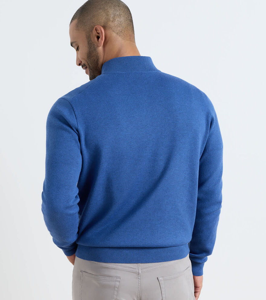 Coolspun Lite Cotton Quarter-Zip Sweater image number 3
