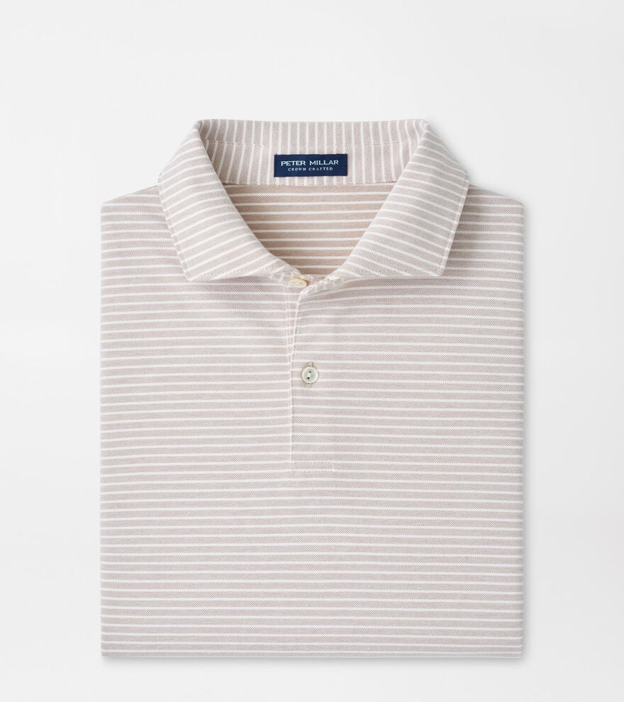 Albatross Stripe Cotton-Blend Piqu&eacute; Polo image number 1
