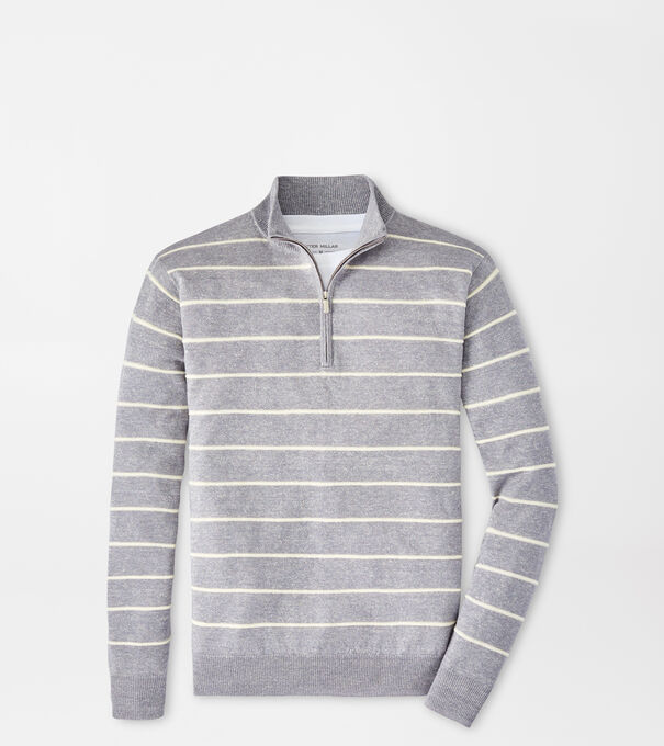 Eastham Striped Quarter-Zip Sweater
