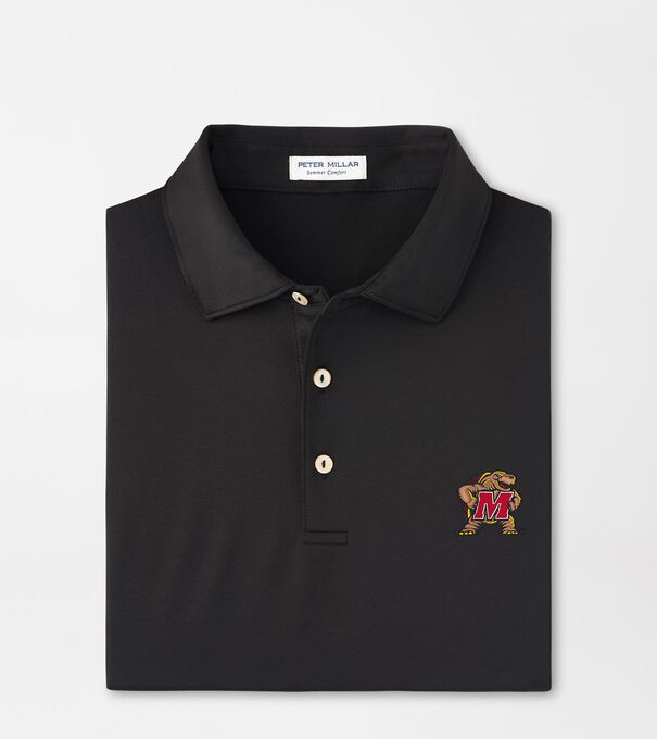 Maryland Terrapins Solid Performance Jersey Polo