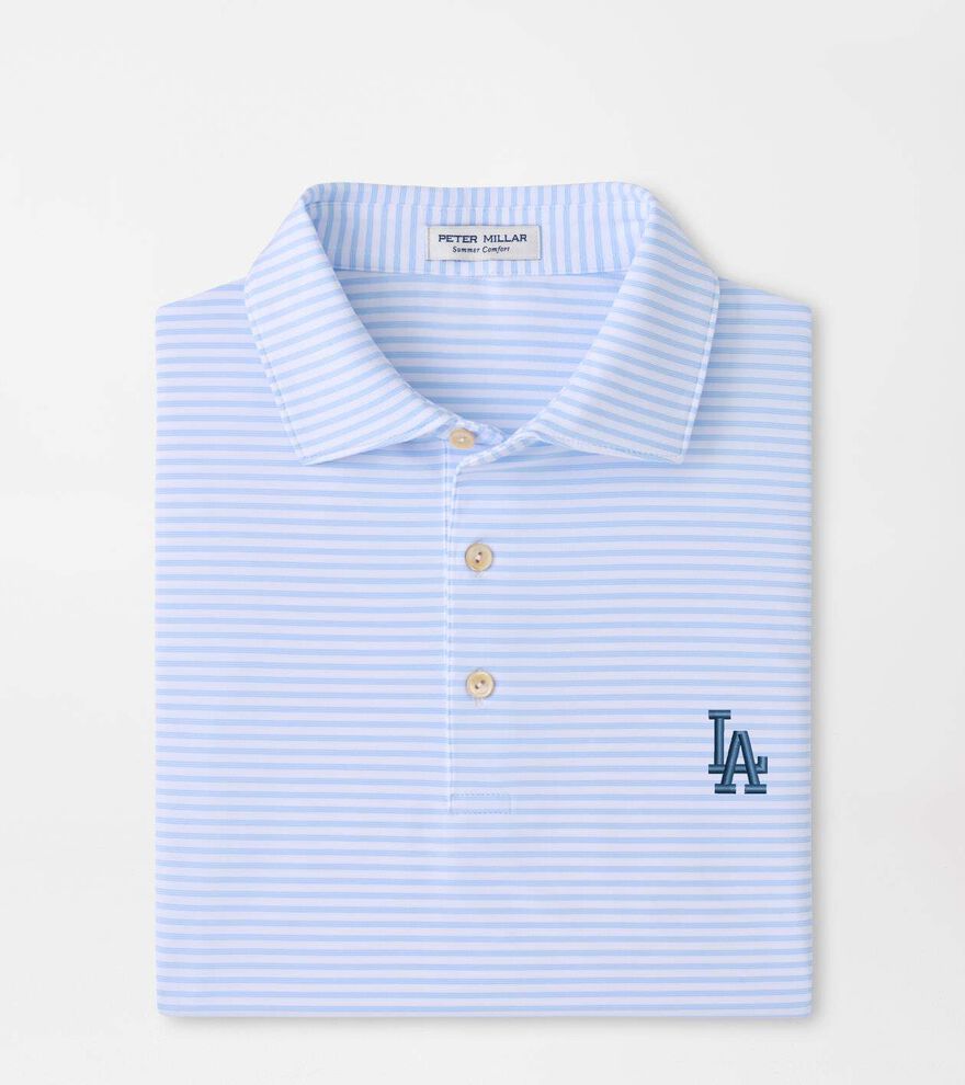 Los Angeles Dodgers Tiebreaker Performance Jersey Stripe Polo