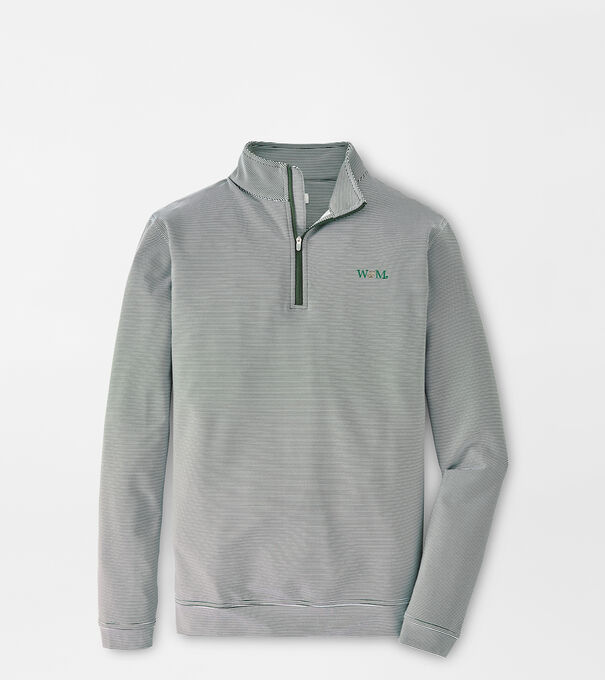 William & Mary Perth Sugar Stripe Performance Quarter-Zip