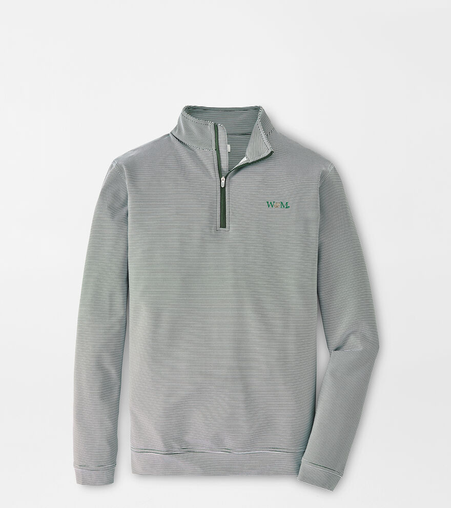 William & Mary Perth Sugar Stripe Performance Quarter-Zip image number 1