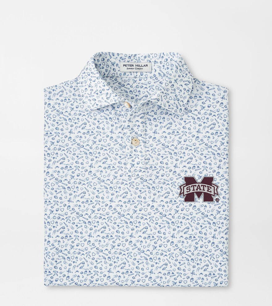 Mississippi State Batter Up Youth Performance Jersey Polo image number 1