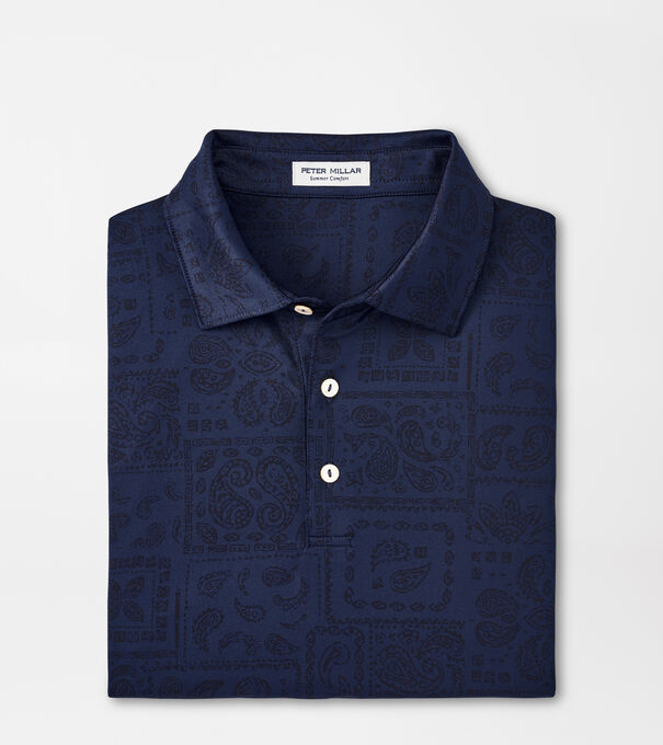 Delos Paisley Performance Jersey Polo