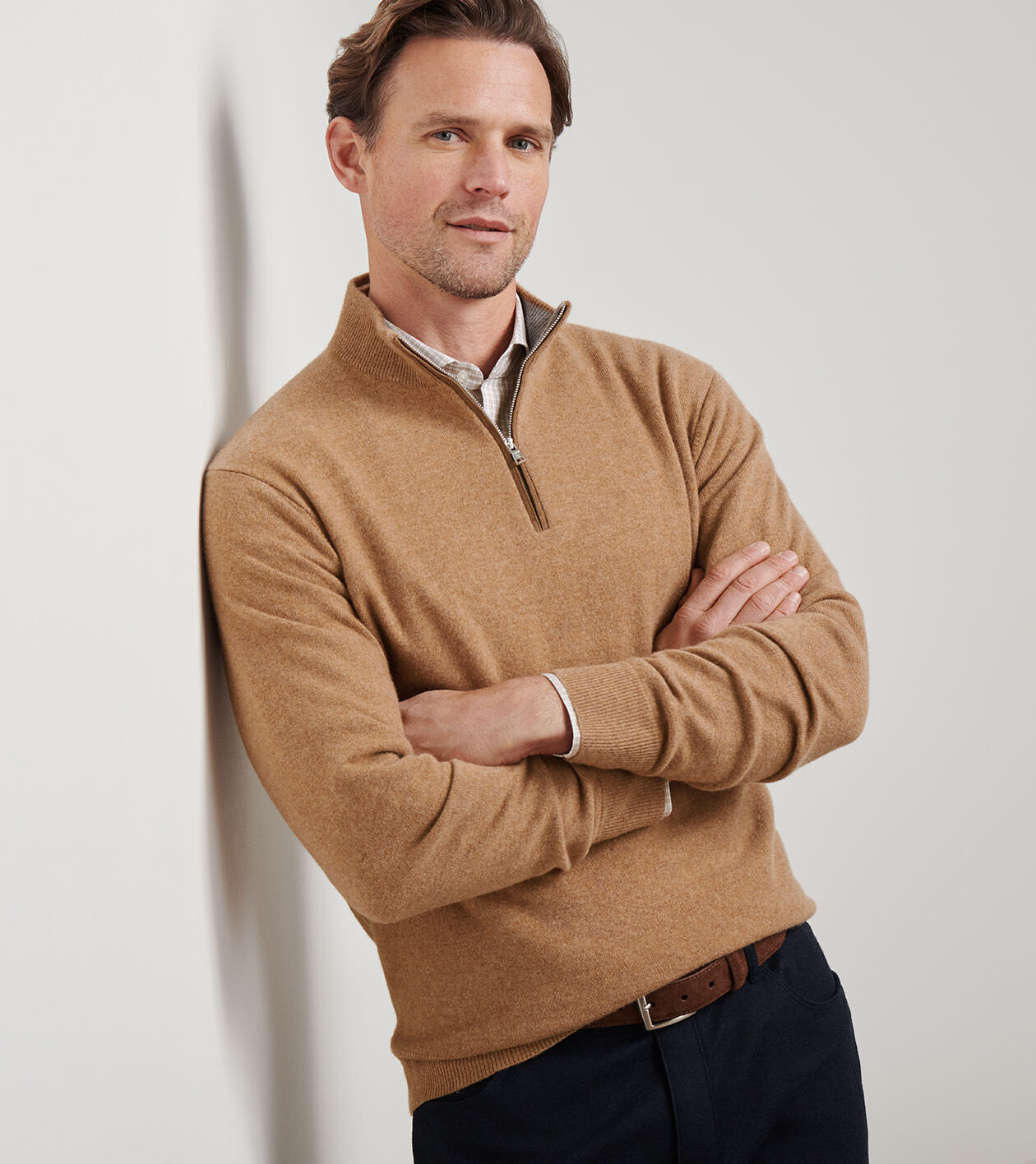 Artisan Crafted Cashmere Flex Quarter-Zip | Men's Sweaters | Peter