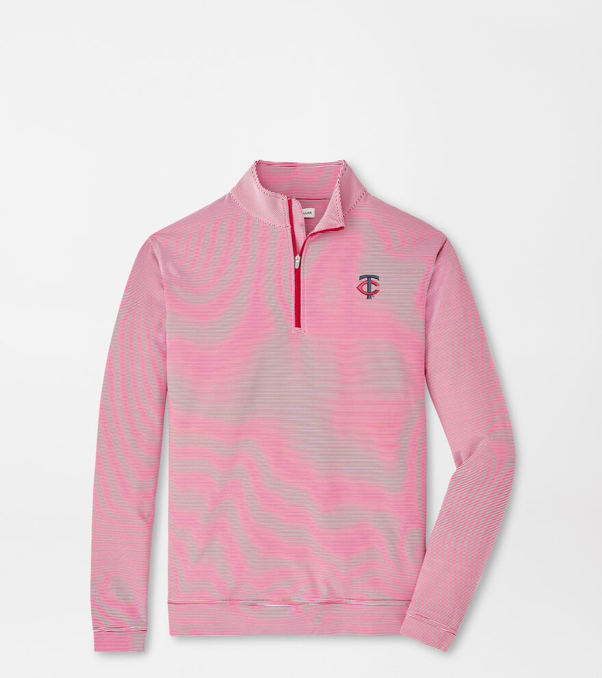 Minnesota Twins Perth Sugar Stripe Performance Quarter-Zip image number 1