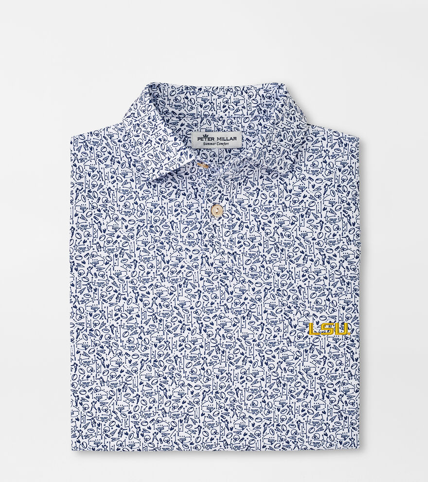 LSU Youth Performance Jersey Polo image number 1