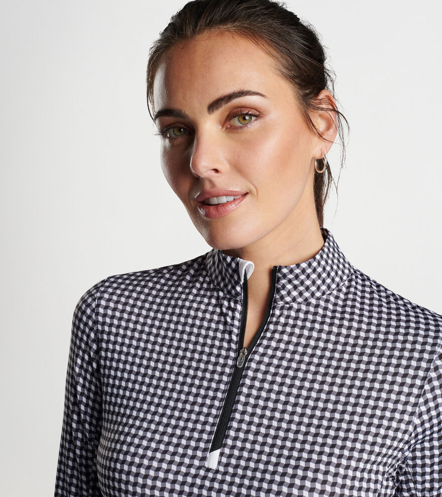 Gingham Print Lightweight Sun Shirt image number 6