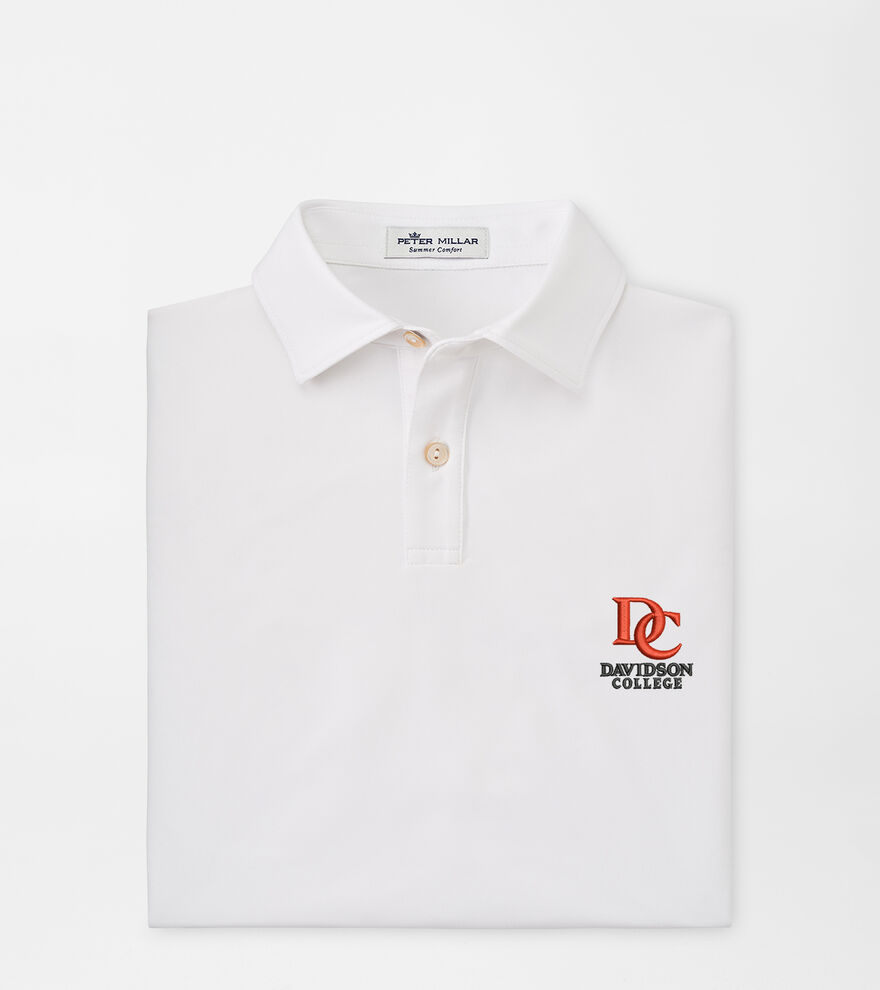 Davidson Youth Solid Performance Jersey Polo image number 1