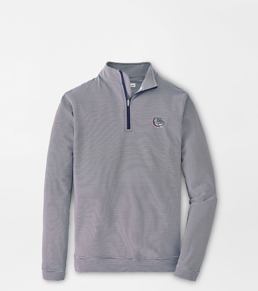Gonzaga Bulldog Perth Sugar Stripe Performance Quarter-Zip image number 1